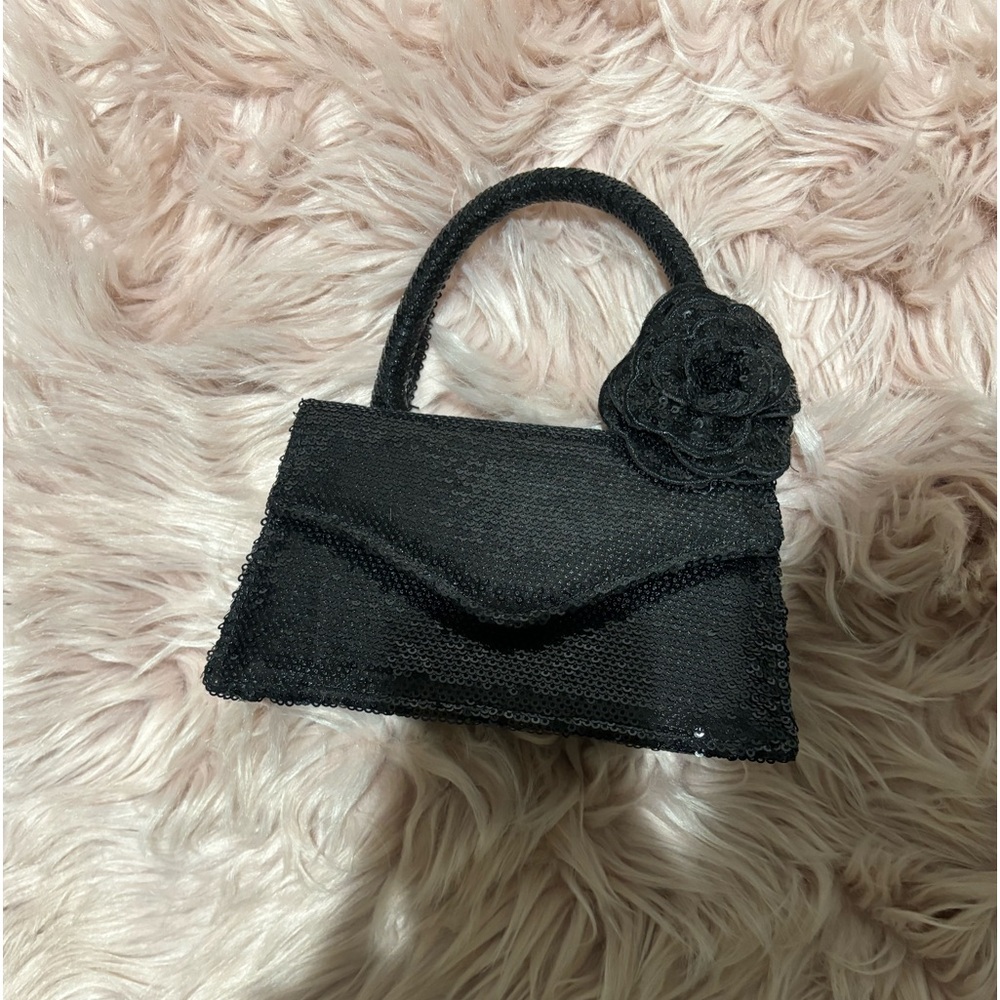Flower sequin bag